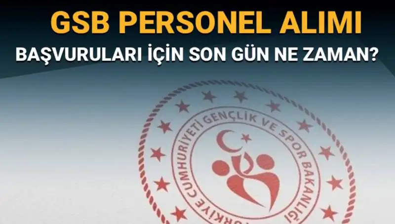Gençlik ve Spor Bakanlığı Personel Alımı Başvuruları İçin Kalan Süre!