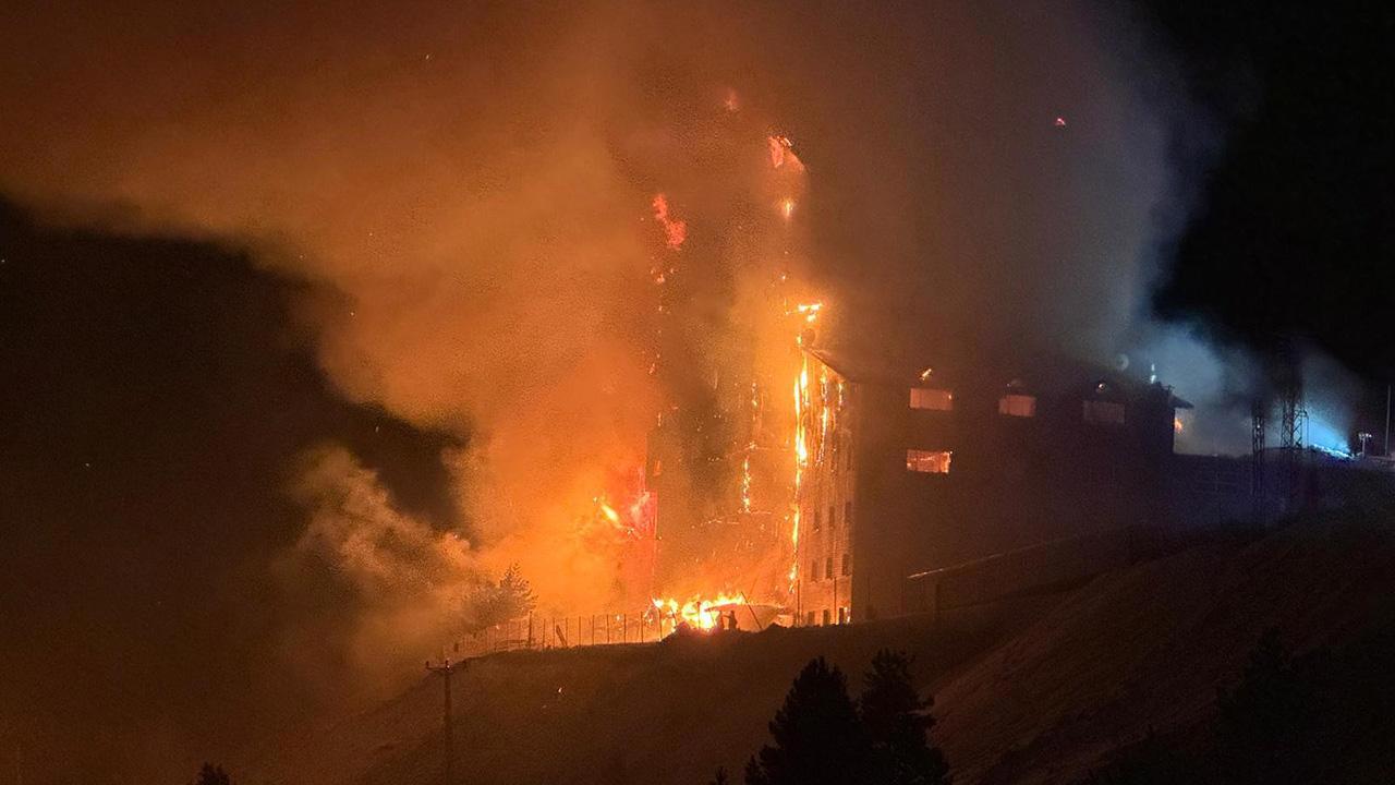 Kartalkaya Kayak Merkezi'nde Otal Yangını: 6 Ölü, 31 Yaralı