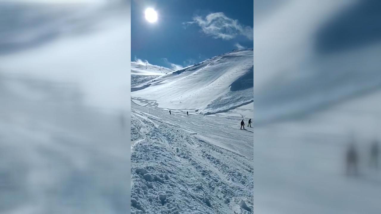 Palandöken'de Çığ Düştü, Kayakçılara Tehlike Alarmı