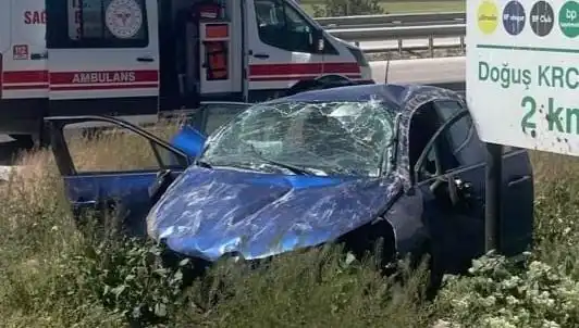 Kontrolden Çıkan Araç Takla Attı: Yılın Kaza Anı!