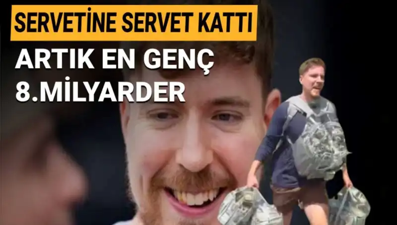 MrBeast, 1 Milyar Dolarlık Servetiyle Genç Milyarderler Arasında Zirveye Yerleşti