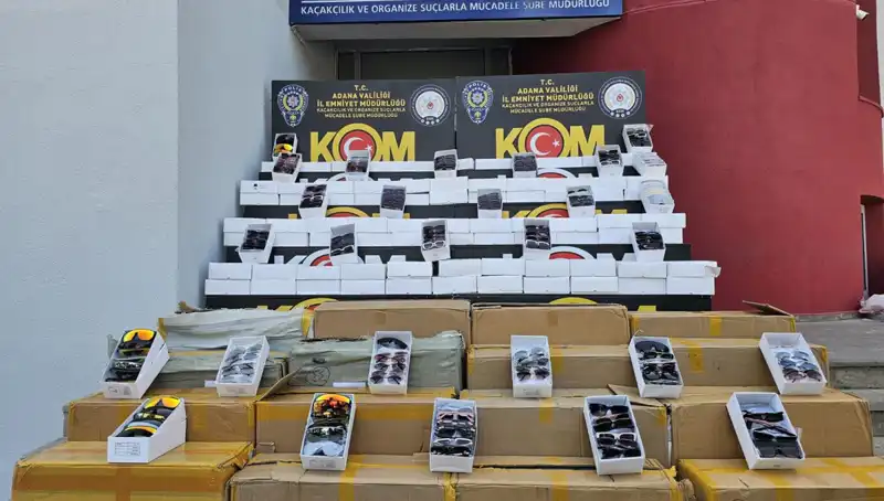 Adana'da 12 Bin Kaçak Güneş Gözlüğü Ele Geçirildi! Ne Olacak?